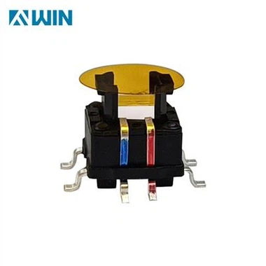 Φωτιζόμενος κόκκινος-λευκός διακόπτης τακτ LED